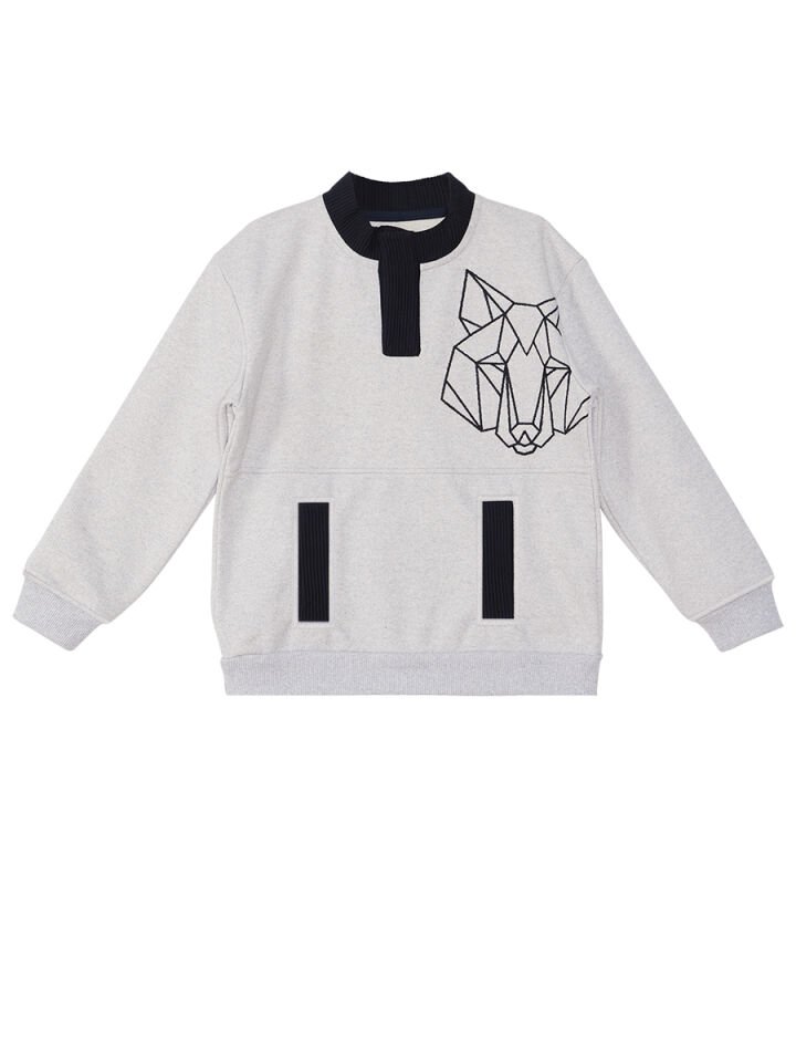 Kurt Erkek Çocuk Gri Sweatshirt
