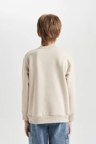 Erkek Çocuk Marvel Comics Bisiklet Yaka Kalın Sweatshirt