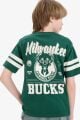 Erkek Çocuk NBA Milwaukee Bucks Bisiklet Yaka Kısa Kollu Tişört