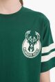Erkek Çocuk NBA Milwaukee Bucks Bisiklet Yaka Kısa Kollu Tişört
