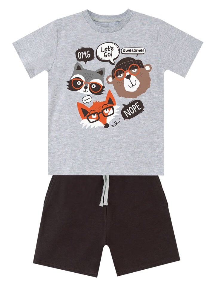 Arkadaşlar Erkek Çocuk T-shirt Şort Takım