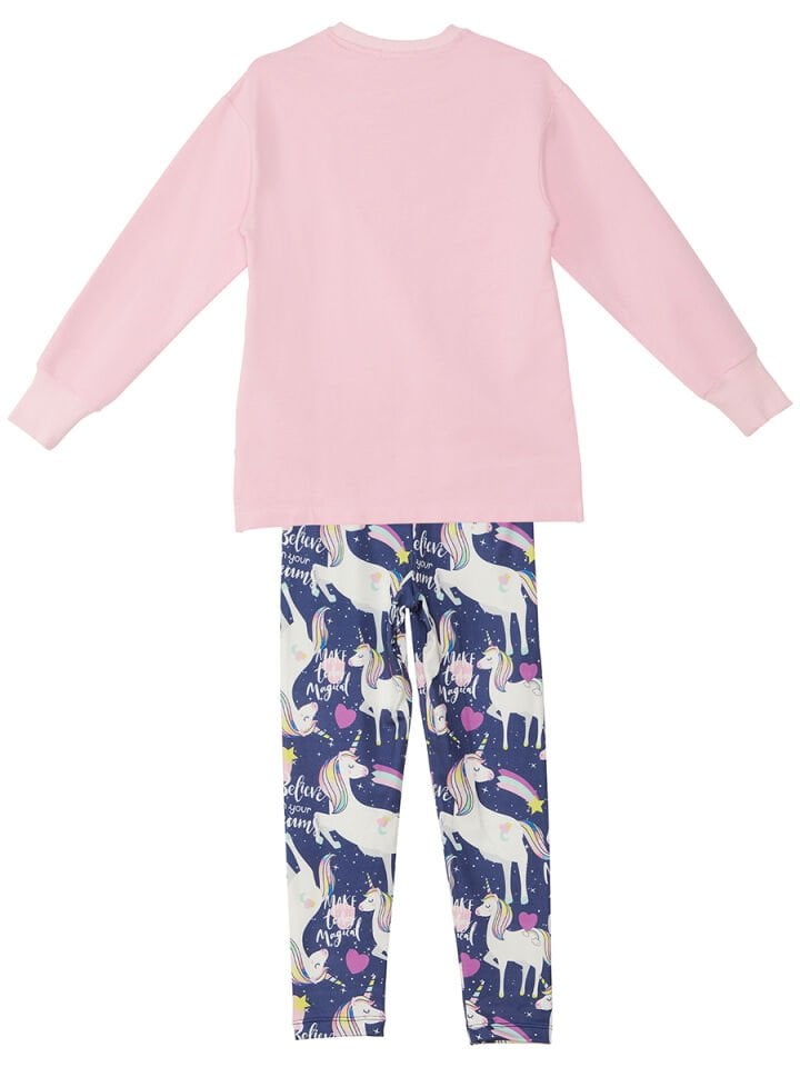 Unicorn Kız Çocuk Sweatshirt Tayt Takım