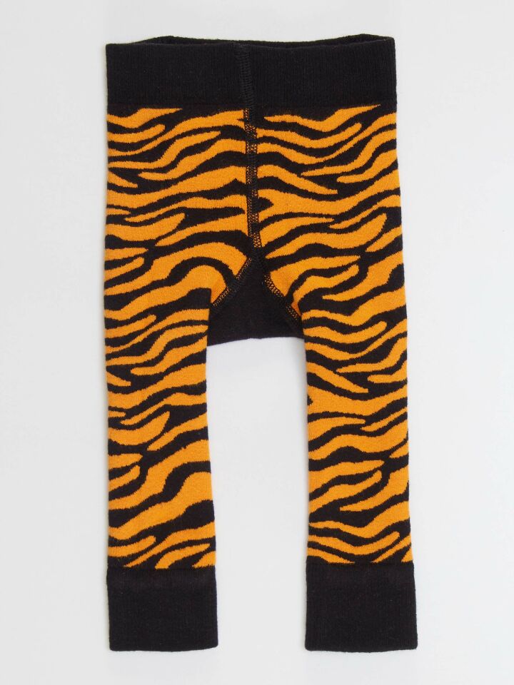 Tiger Erkek Bebek Tayt-Pantolon 12-18 M - Siyah, Turuncu
