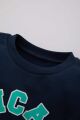Erkek Bebek Bisiklet Yaka Baskılı İçi Yumuşak Tüylü Sweatshirt