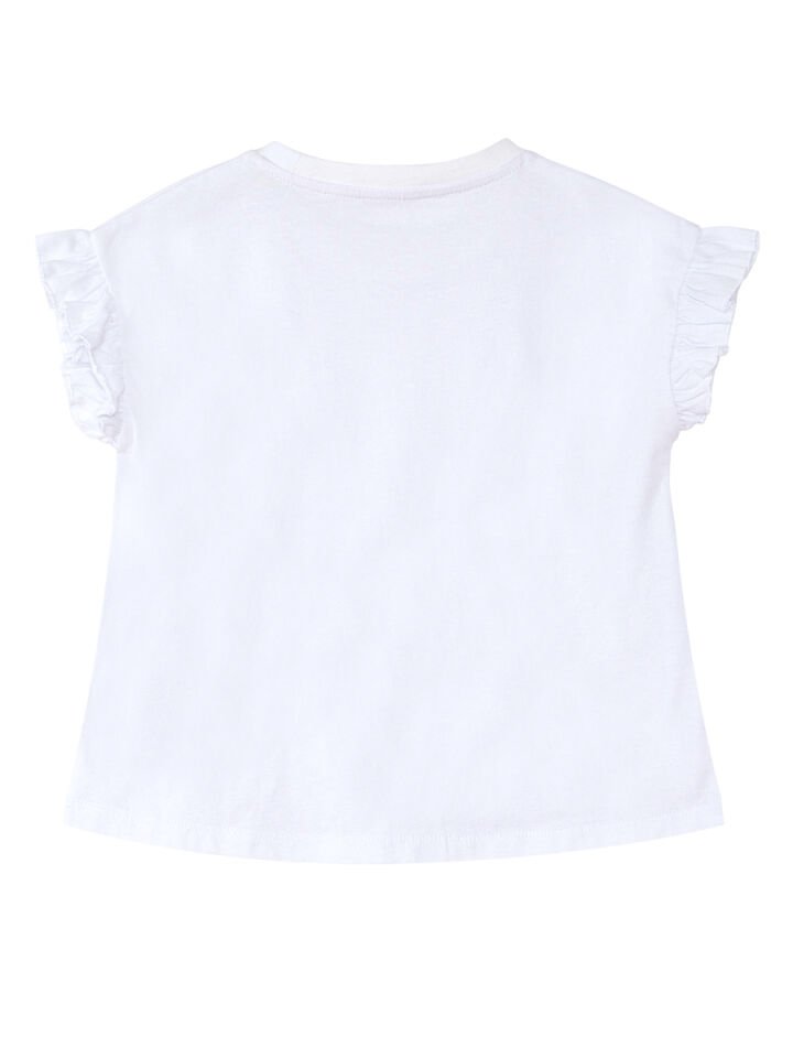 Tatlı Baykuş Kız Çocuk T-shirt Şort Takım 3 Y - Beyaz, Siyah