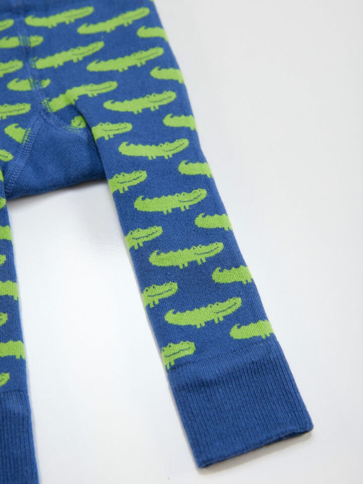 Timsah Erkek Bebek Lacivert Örme Tayt-Pantolon 18-24 M - Lacivert, Yeşil