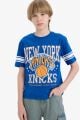 Erkek Çocuk NBA New York Knicks Bisiklet Yaka Kısa Kollu Tişört
