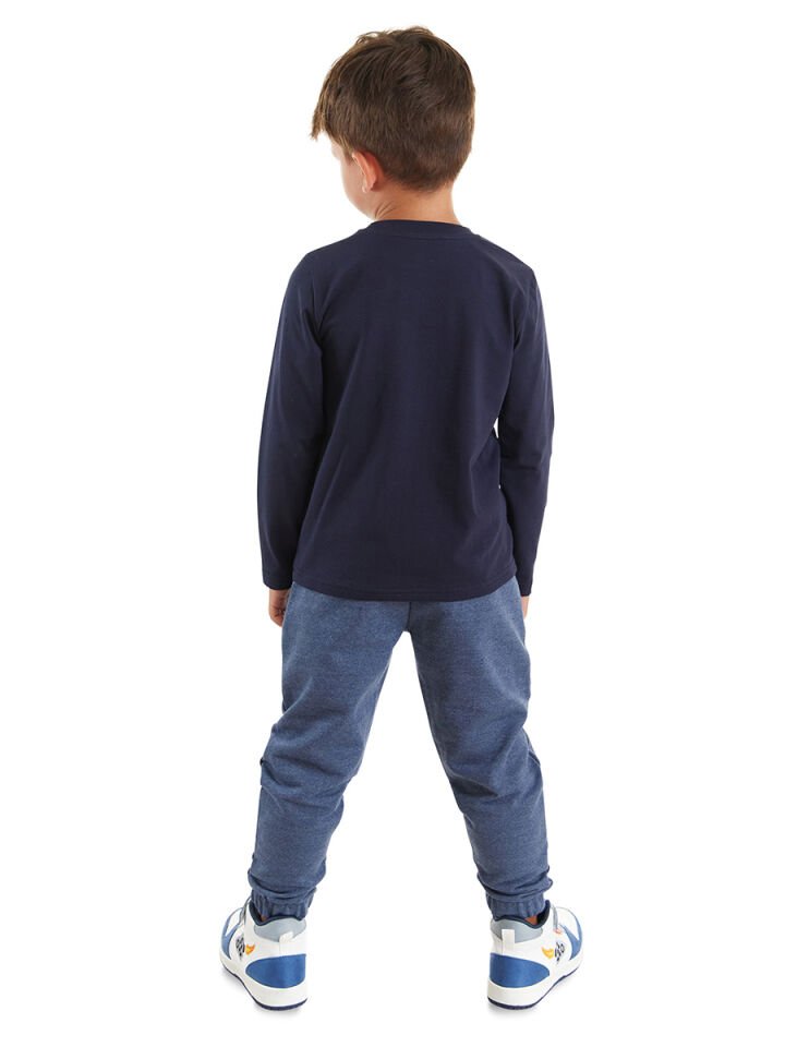 Fragile Erkek Çocuk T-shirt Pantolon Takım 10 Y - Lacivert, Mavi