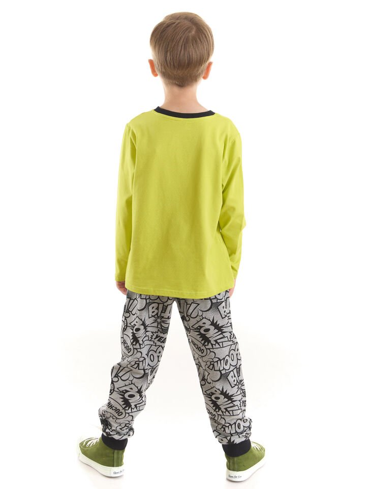 Roar Timsah Erkek Çocuk T-shirt Pantolon Takım 9 Y - Gri, Yeşil