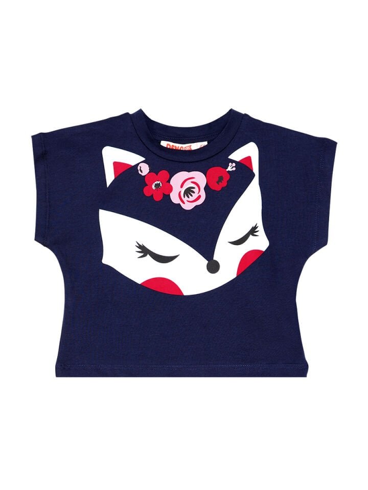 Fox Fırfırlı Kız Çocuk Crop Top Etek Takım