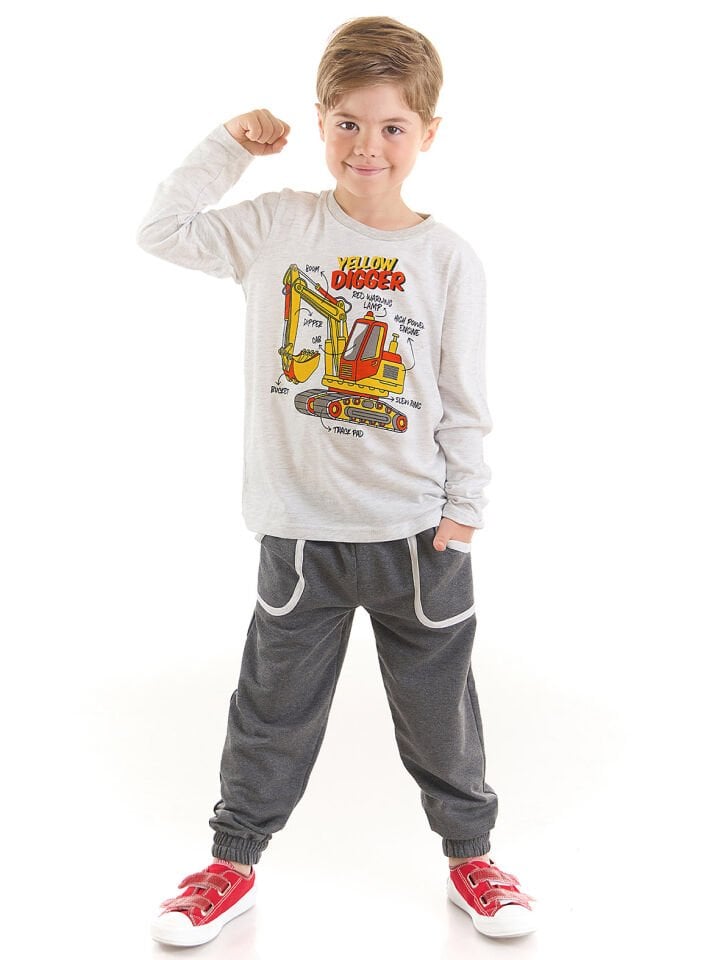 Yellow Digger Erkek Çocuk T-shirt Pantolon Takım