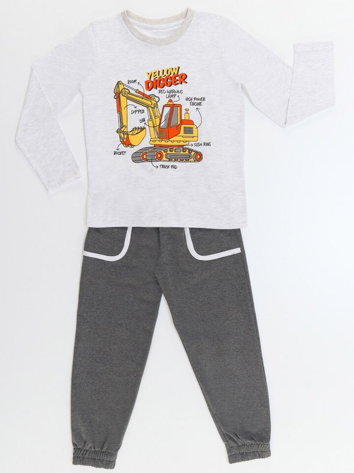 Yellow Digger Erkek Çocuk T-shirt Pantolon Takım