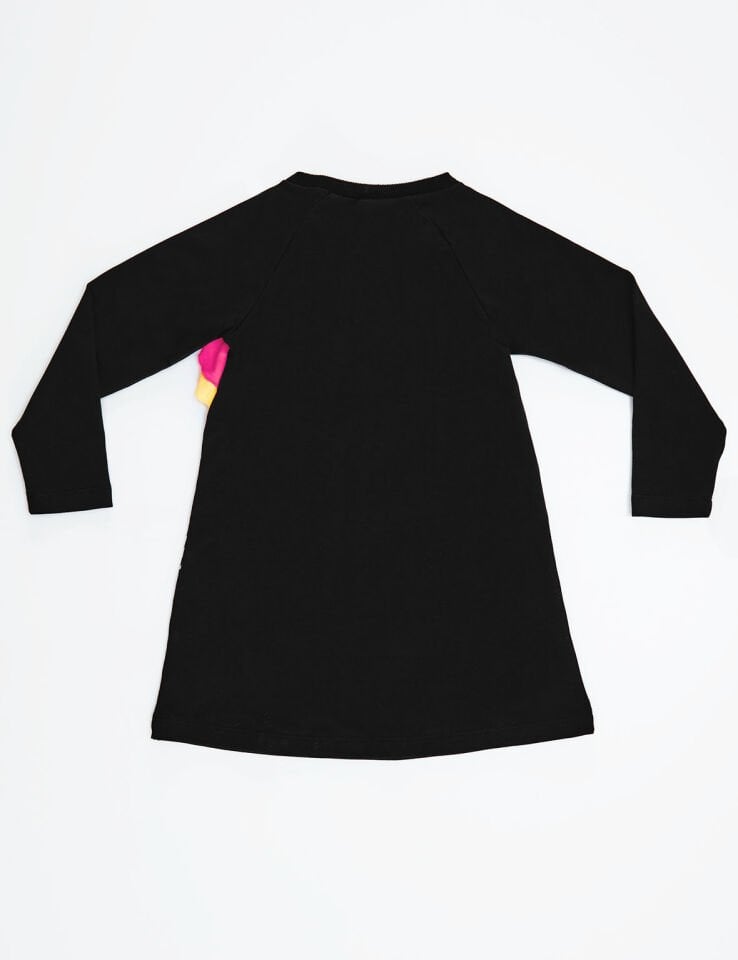 Unicorn Zebra Kız Çocuk Elbise