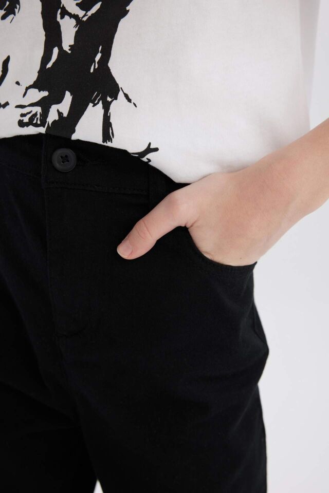 Erkek Çocuk 23 Nisan Çocuk Bayramı Düz Paça Basic Düz Gabardin Pantolon
