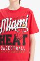 Erkek Çocuk NBA Miami Heat Bisiklet Yaka Kısa Kollu Tişört