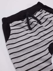 Maske Kaplan Erkek Çocuk T-shirt Kapri Şort Takım 4 Y - Siyah, Gri