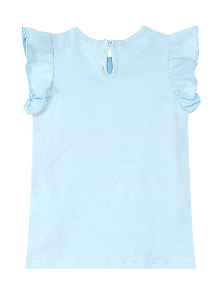 Çantada Pisi Kız Çocuk Tunik Tayt Takım 8 Y - Mavi Beyaz