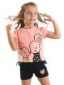 Sevimli Fare Kız Çocuk T-Shirt Şort Takım