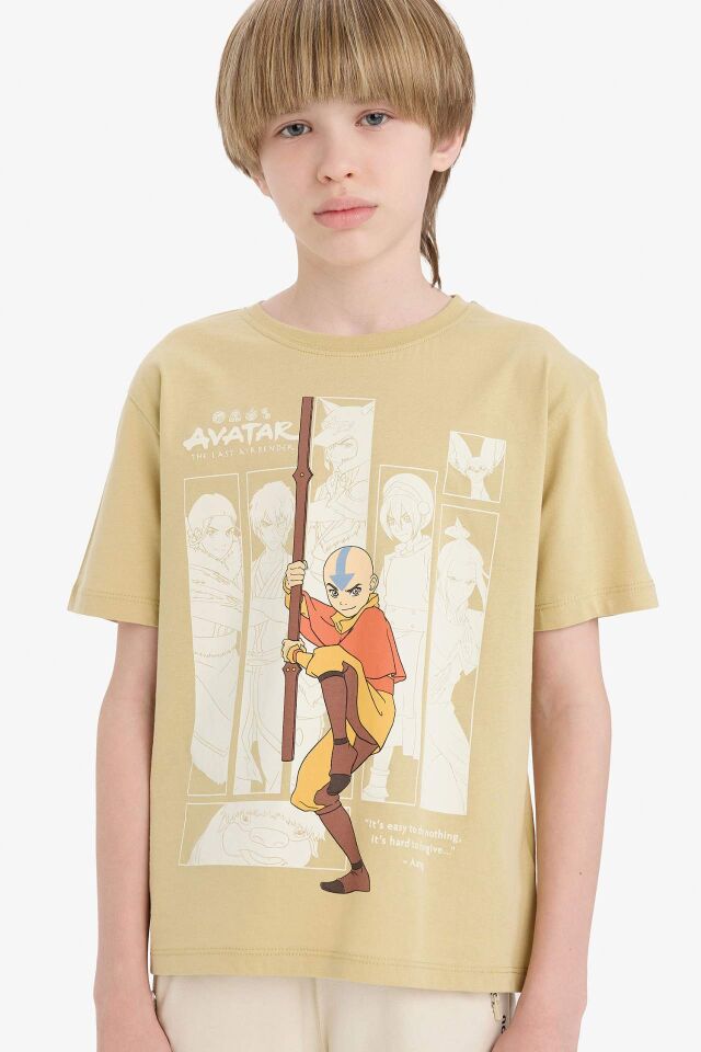 Erkek Çocuk Avatar the Last Airbender Bisiklet Yaka Kısa Kollu Tişört
