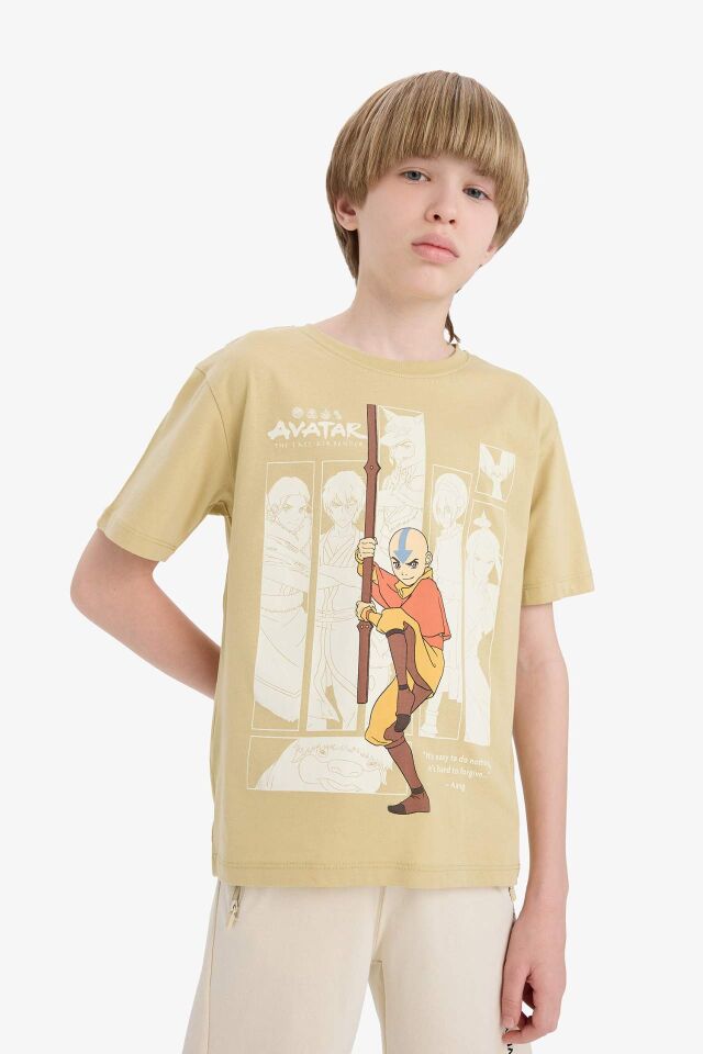 Erkek Çocuk Avatar the Last Airbender Bisiklet Yaka Kısa Kollu Tişört
