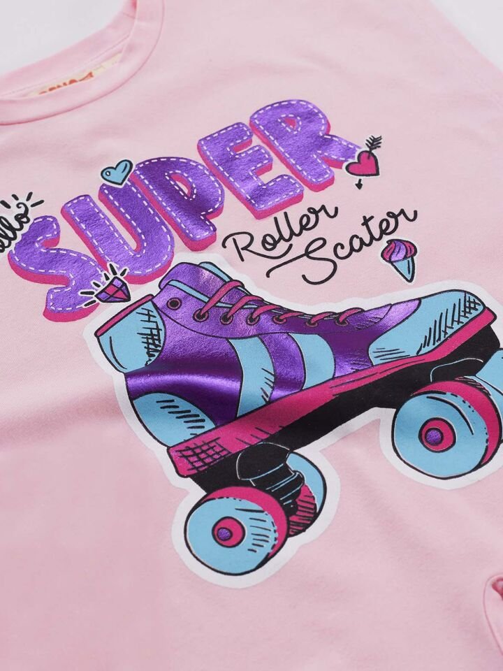 Super Roller Kız Çocuk T-Shirt Tayt Takım