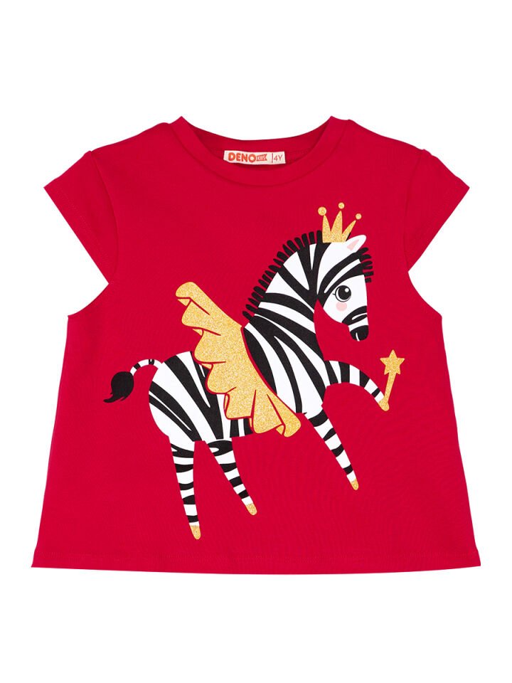 Balerin Zebra Kız Çocuk T-Shirt Şort Takım