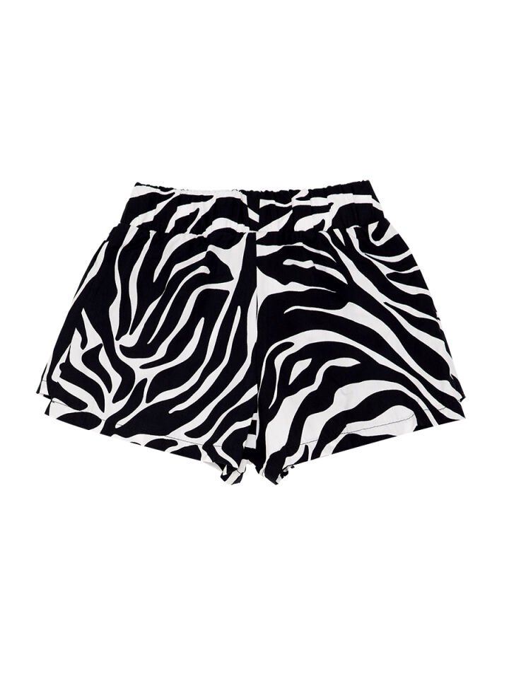 Balerin Zebra Kız Çocuk T-Shirt Şort Takım