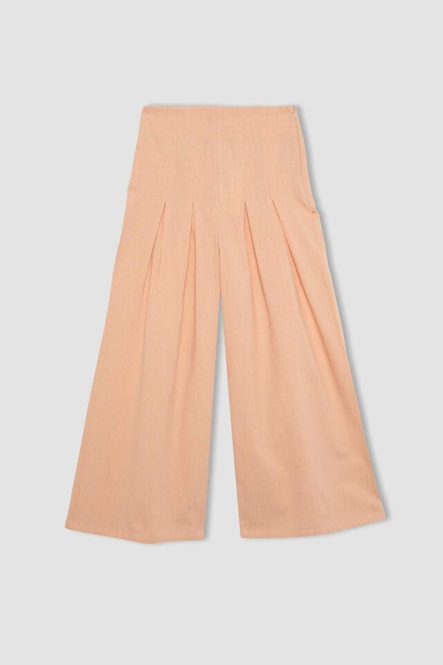 Kız Çocuk Wide Leg Geniş Bol Paça Pamuklu Pantolon
