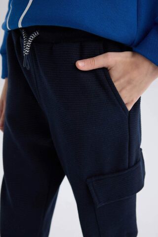 Erkek Çocuk Beli Paçası Lastikli Kargo Cepli Jogger Eşofman Altı