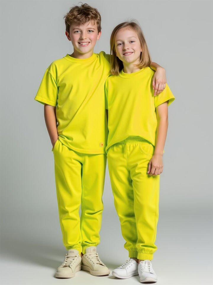 Levi Pamuklu Çocuk Eşofman Altı Tshirt 2'li Takım 9-10Y - Sarı