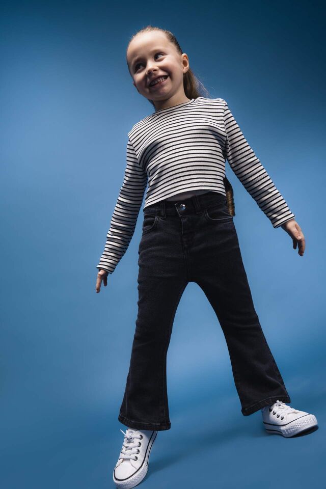 Kız Bebek Flare Fit İspanyol Paça Jean Pantolon
