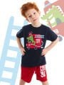 İtfaiyeci Timsah Erkek Çocuk T-Shirt Şort Takım