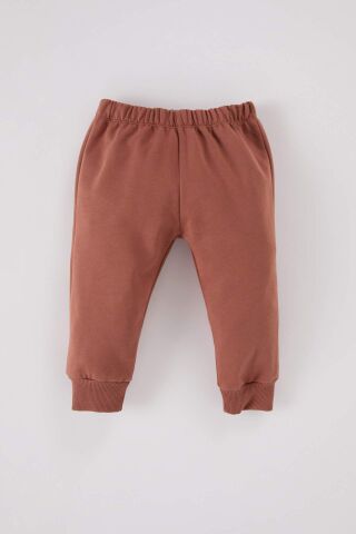 Erkek Bebek 2'li Takım Bisiklet Yaka Araç Baskılı Sweatshirt Beli Lastikli Eşofman Altı