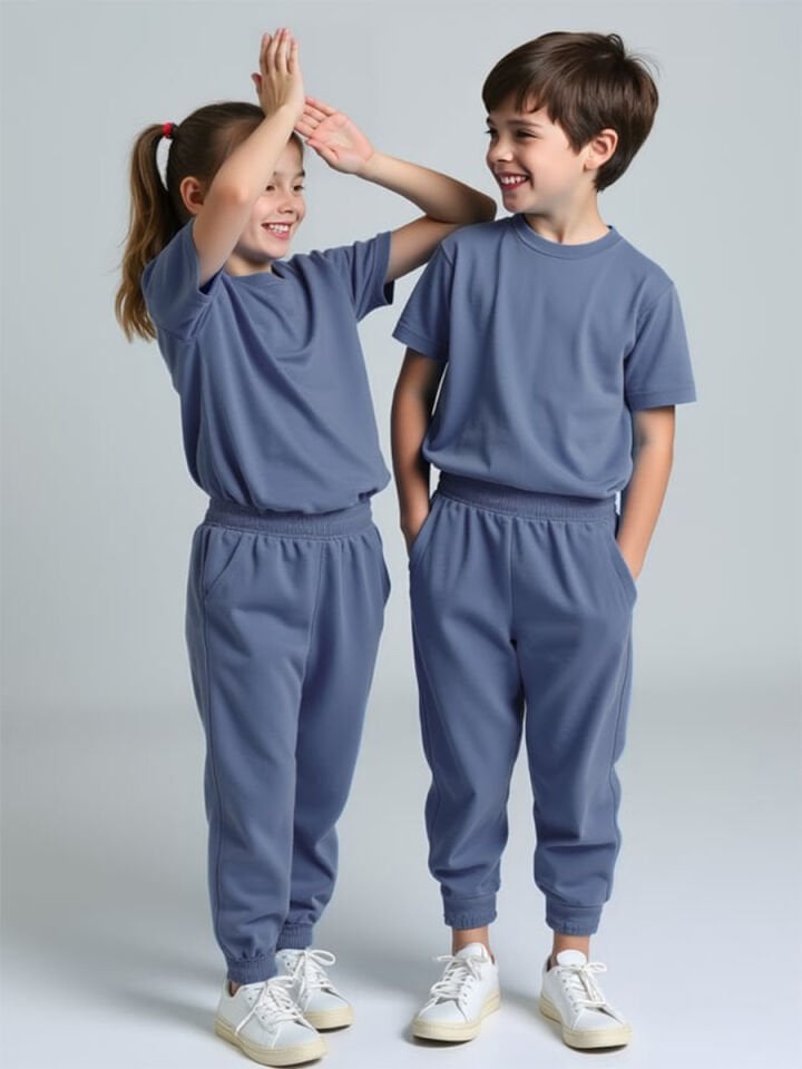 Levi Koloni Çocuk Eşofman Altı Tshirt 2'li Takım 9-10Y - Mavi