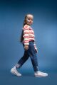 Kız Bebek Paperbag Duble Paça Jean Pantolon