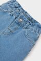 Kız Bebek Paperbag Duble Paça Jean Pantolon %100 Pamuk
