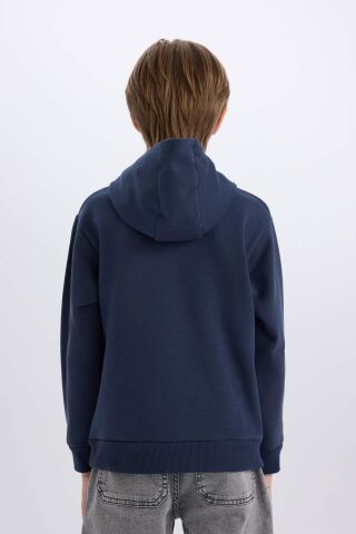Erkek Çocuk Marvel Kapüşonlu Kanguru Cepli Sweatshirt