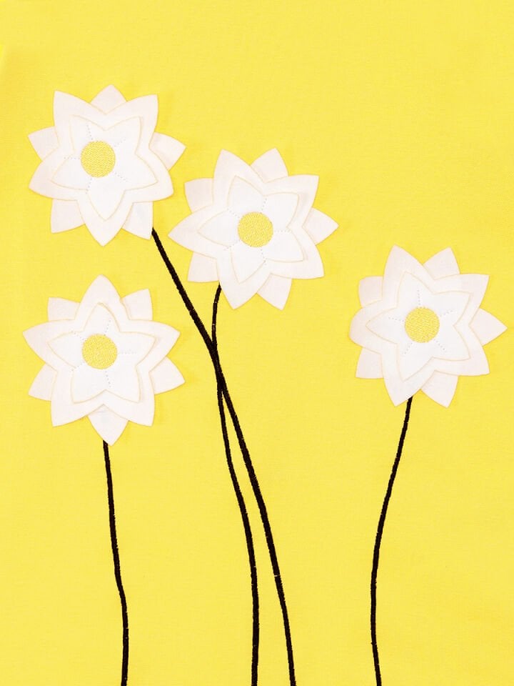 Papatya Pamuklu Kız Çocuk Sarı Elbise