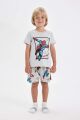 Erkek Bebek Marvel Comics Pijama Takımı Penye Kısa Kollu Üst Şort
