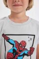 Erkek Bebek Marvel Comics Penye Uzun Kollu Şortlu Pijama Takımı