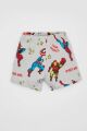 Erkek Bebek Marvel Comics Penye Uzun Kollu Şortlu Pijama Takımı