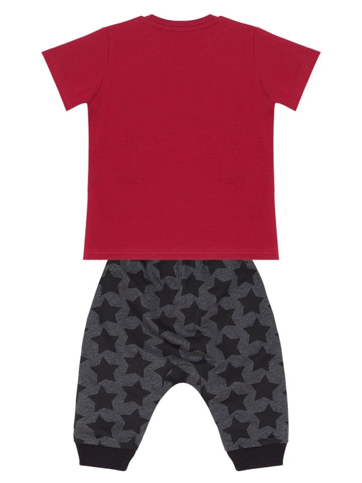 Korsan Kuralı Erkek Çocuk T-shirt Kapri Şort Takım