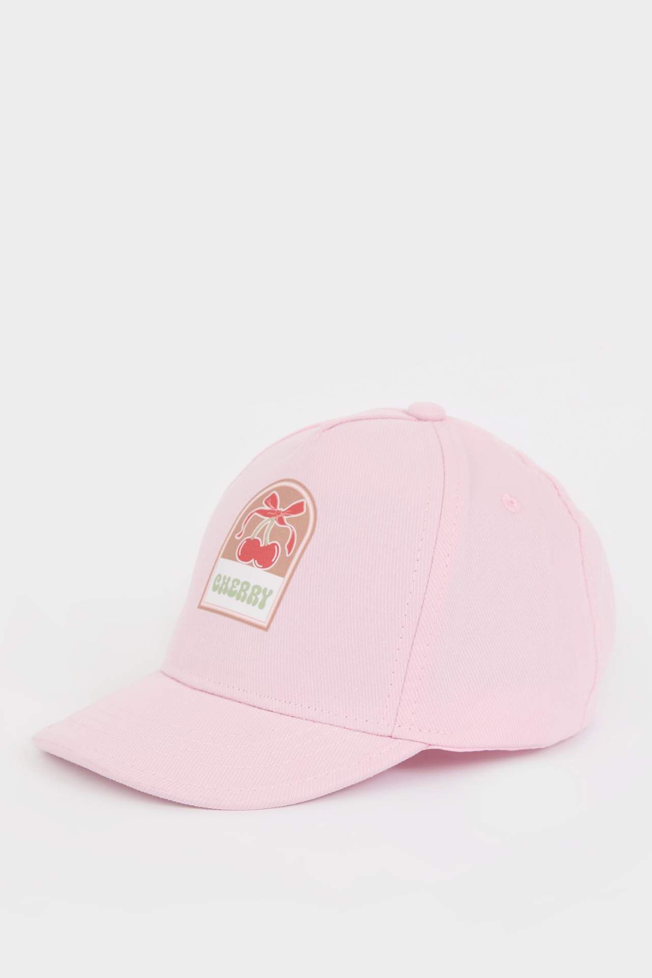Kız Bebek Baskılı Pamuklu Cap Şapka