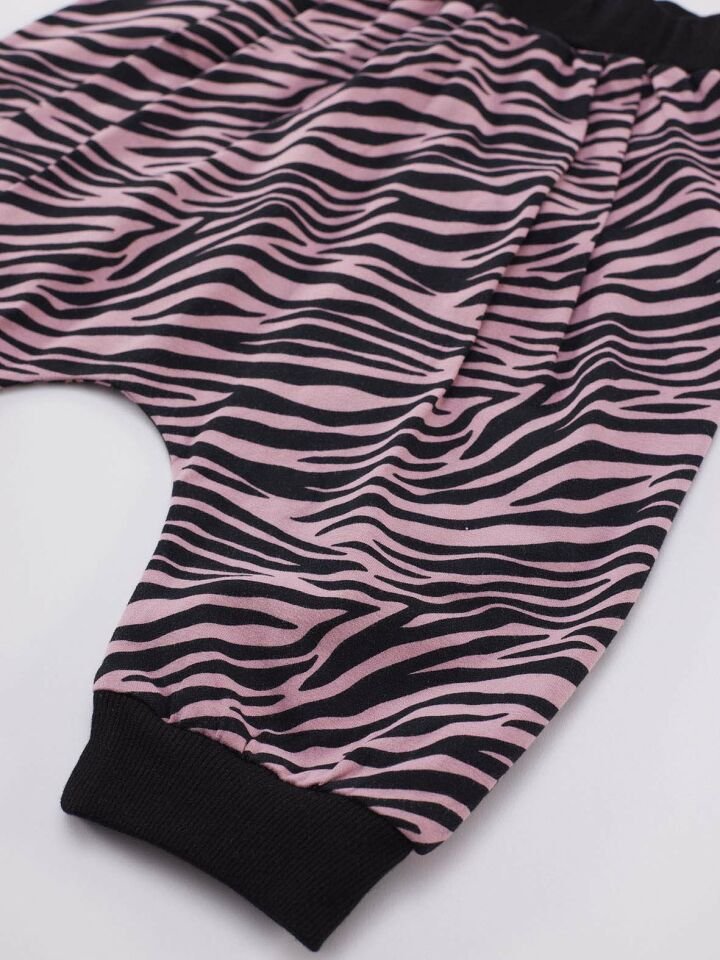 Zebracorn Kız Çocuk T-shirt Kapri Şort Takım 3 Y - Pembe, Beyaz