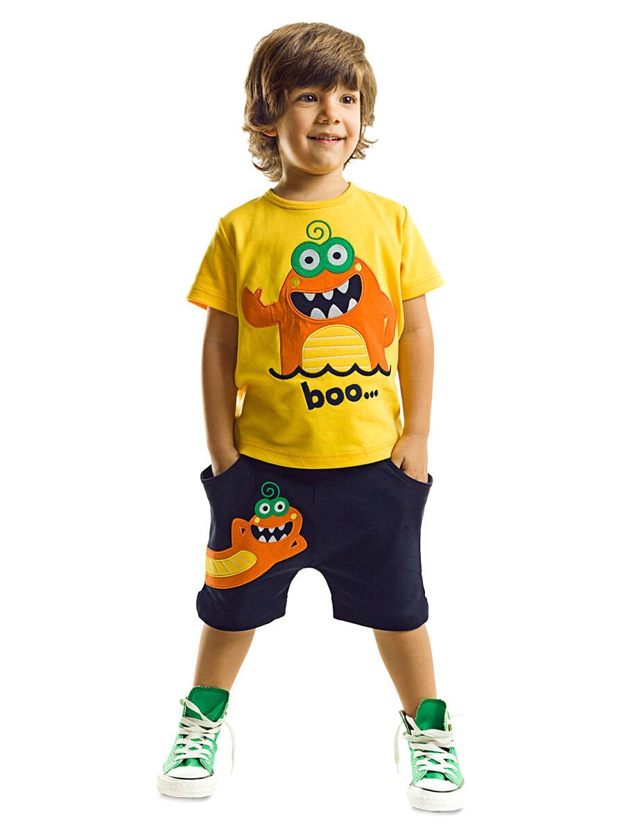 Lake Monster Erkek Çocuk T-shirt Şort Takım