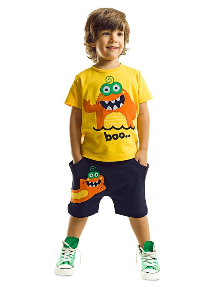 Lake Monster Erkek Çocuk T-shirt Şort Takım
