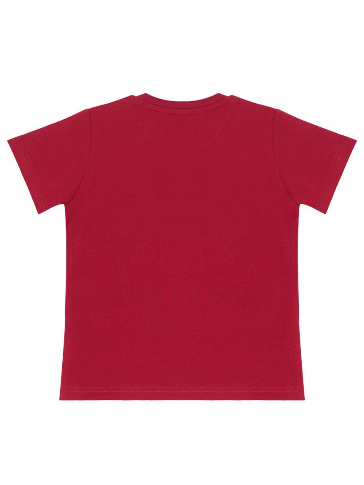 Korsan Kuralı Erkek Çocuk T-shirt Kapri Şort Takım 8 Y - Kırmızı, Gri