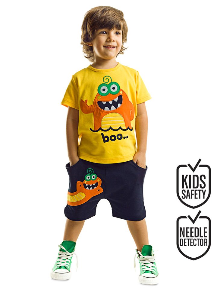 Lake Monster Erkek Çocuk T-shirt Şort Takım 5 Y
