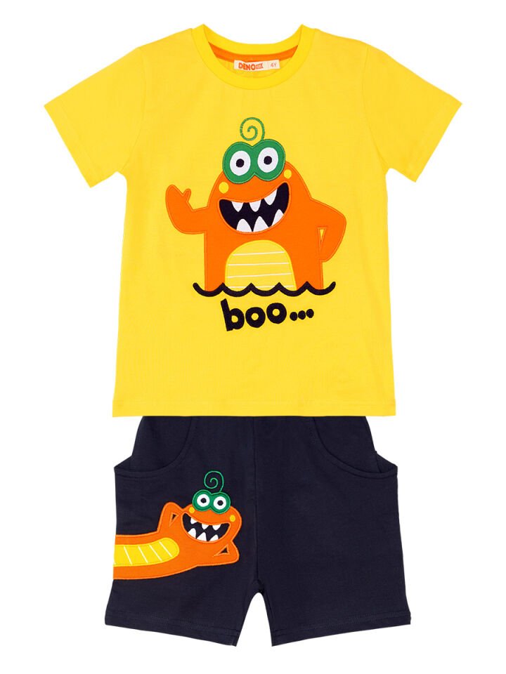 Lake Monster Erkek Çocuk T-shirt Şort Takım 5 Y
