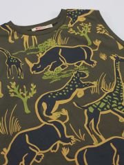 Safari Erkek Çocuk T-Shirt Gabardin Şort Takım 4 Y - Haki, Hardal